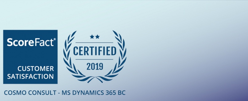 COSMO CONSULT France reconnu meilleur intégrateur Microsoft Dynamics 365 Business Central en 2019